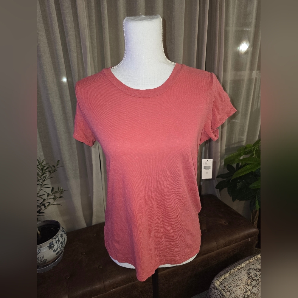 NWT, Anthropologie, Women's Pink, Cotton Top, Size Small